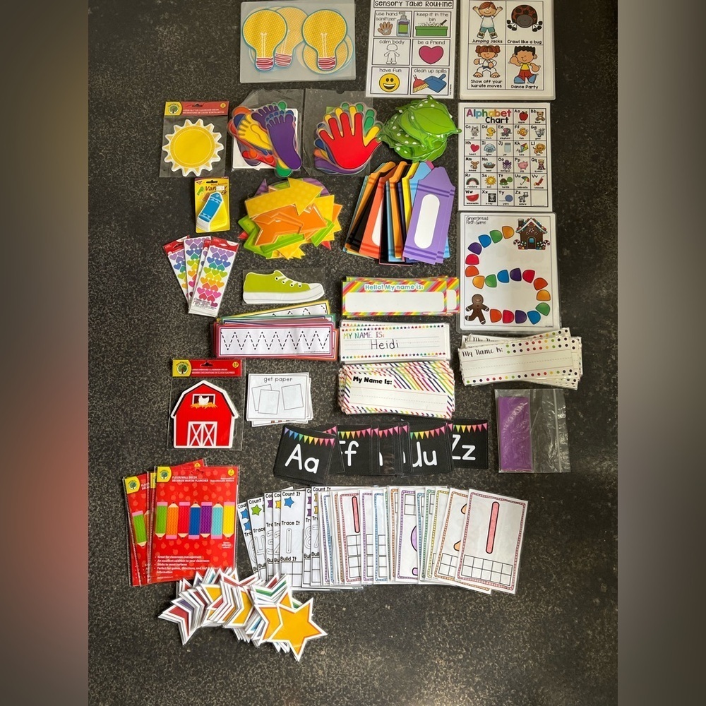 Classroom Decor Lot  Back To School Pencil‎ Welcome, Teacher Happy Brown House